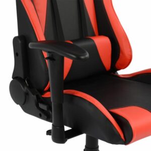 ΚΑΡΕΚΛΑ ΓΡΑΦΕΙΟΥ GAMING ΜΑΥΡΟ ΚΟΚΚΙΝΟ PU 68,5 x 71,5 x 133,5 εκ.