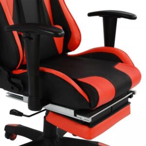 ΚΑΡΕΚΛΑ ΓΡΑΦΕΙΟΥ GAMING ΜΑΥΡΟ ΚΟΚΚΙΝΟ & ΥΠΟΠΟΔΙΟ 68 x 71,5 x 134 cm