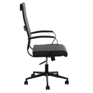 ΚΑΡΕΚΛΑ ΓΡΑΦΕΙΟΥ SUPERIOR ΜΑΥΡΟ PU ΔΙΕΥΘΥΝΤH 62x71,5x113 εκ.