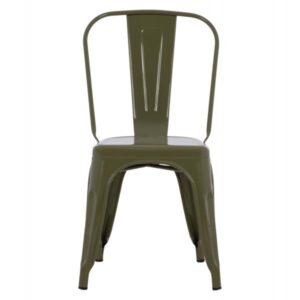 ΚΑΡΕΚΛΑ ΜΕΤΑΛΛΙΚΗ ΣΕ DARK OLIVE GREEN 43x50x82Y εκ.