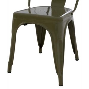 ΚΑΡΕΚΛΑ ΜΕΤΑΛΛΙΚΗ ΣΕ DARK OLIVE GREEN 43x50x82Y εκ.