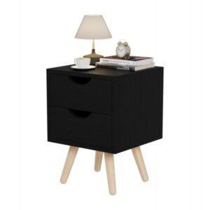 ΚΟΜΟΔΙΝΟ ΜΕΛΑΜΙΝΗ-2 ΣΥΡΤΑΡΙΑ-WENGE 29,5x29,5x45Υεκ