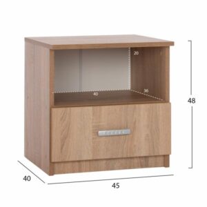 ΚΟΜΟΔΙΝΟ ΜΕ ΣΥΡΤΑΡΙ SONAMA OAK 45x40x48 εκ.