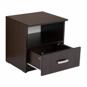 ΚΟΜΟΔΙΝΟ ΜΕ ΣΥΡΤΑΡΙ WENGE 45X40X48Yεκ.