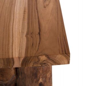 ΚΟΝΣΟΛΑ ΑΠΟ ΜΑΣΙΦ ΞΥΛΟ ΤEAK ΦΥΣΙΚΟ 100X35X75Y εκ.