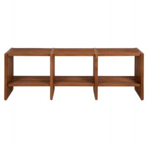 ΚΟΝΣΟΛΑ ΜΑΣΙΦ ΞΥΛΟ TEAK ΣΕ ΦΥΣΙΚΟ ΧΡΩΜΑ 130x29,5x46Υ εκ.