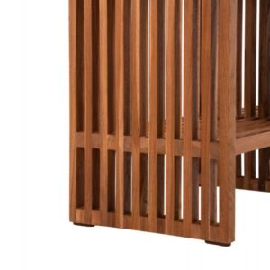 ΚΟΝΣΟΛΑ ΜΑΣΙΦ ΞΥΛΟ TEAK ΣΕ ΦΥΣΙΚΟ ΧΡΩΜΑ 130x29,5x46Υ εκ.