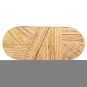 ΚΟΝΣΟΛΑ ΟΒΑΛ ΦΥΣΙΚΟ RATTAN ΣΕ ΦΥΣΙΚΟ ΧΡΩΜΑ 110x45x74,5Υεκ.