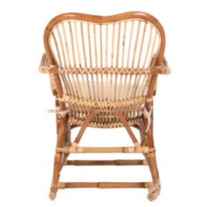 ΚΟΥΝΙΣΤΗ ΠΟΛΥΘΡΟΝΑ ΜΕ ΜΑΞΙΛΑΡΙ SANTA FE RATTAN 60x103x90Υ εκ.