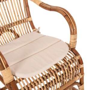 ΚΟΥΝΙΣΤΗ ΠΟΛΥΘΡΟΝΑ ΜΕ ΜΑΞΙΛΑΡΙ SANTA FE RATTAN 60x103x90Υ εκ.