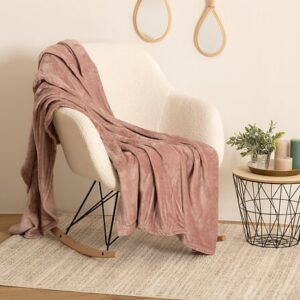 ΚΟΥΒΕΡΤΑ ΜΟΝΗ POLYESTER ΡΟΖ 1,30x1,80m