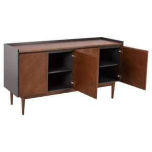 ΜΠΟΥΦΕΣ MDF ΣΕ ΣΚΟΥΡΟ ΓΚΡΙ & ΚΑΡΥΔΙ ΚΑΠΛΑΜΑ 170x43x83Υεκ.