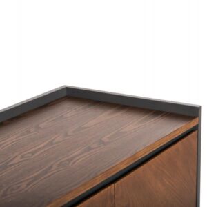 ΜΠΟΥΦΕΣ MDF ΣΕ ΣΚΟΥΡΟ ΓΚΡΙ & ΚΑΡΥΔΙ ΚΑΠΛΑΜΑ 170x43x83Υεκ.