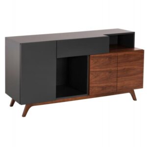 ΜΠΟΥΦΕΣ MDF ΜΕ ΚΑΡΥΔΙ & ΣΚΟΥΡΟ ΓΚΡΙ ΚΑΠΛΑΜΑ 167x28-40x80Υεκ.