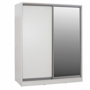 ΝΤΟΥΛΑΠΑ ΜΕΛΑΜΙΝΗΣ ΛΕΥΚΗ ΜΕ ΚΑΘΡΕΠΤΗ 180X60X210Υεκ.