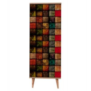 ΝΤΟΥΛΑΠΙ ΠΑΠΟΥΤΣΟΘΗΚΗ ΜΕΛΑΜΙΝΗΣ SONAMA 50Χ38Χ135 εκ.