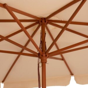 ΟΜΠΡΕΛΑ ΕΠΑΓΓΕΛΜΑΤΙΚΗ WALLER 3,00X3,00X2,50Y ΜΕ ΞΥΛΙΝΟ ΣΚΕΛΕΤΟ ΜΠΕΖ