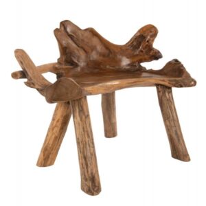 ΠΑΓΚΑΚΙ ΑΠΟ ΜΑΣΙΦ ΞΥΛΟ TΕΑK ΦΥΣΙΚΟ 120x88x80 εκ.