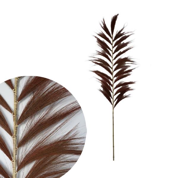ΦΤΕΡΟ ΔΙΑΚΟΣΜΗΤΙΚΟ BAMBOO, ΚΑΦΕ ΣΚΟΥΡΟ 65x1,5x220cm