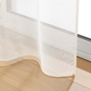 ΚΟΥΡΤΙΝΑ ΔΙΑΦΑΝΗ ΜΕ ΤΡΟΥΚΣ POLYESTER, TORRE ΛΕΥΚΗ 140x240cm