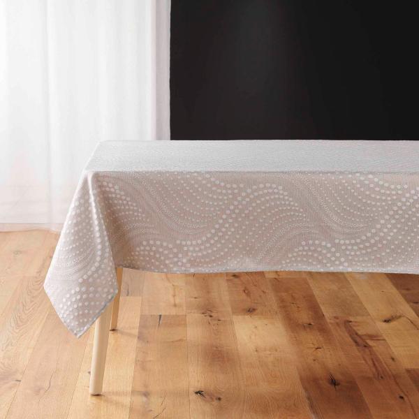 ΤΡΑΠΕΖΟΜΑΝΤΗΛΟ DOTI, POLYESTER ΛΕΥΚΟ 140x240cm