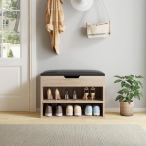 ΠΑΠΟΥΤΣΟΘΗΚΗ ΜΕ ΚΑΘΙΣΜΑ ΜΕΛΑΜΙΝΗ ΣΕ ΣΟΝΑΜΑ-ΚΑΘΙΣΜΑ ΚΑΦΕ 60x30x44Υ