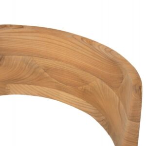 ΠΟΛΥΘΡΟΝΑ KINGSLEY2 ΑΠΟ ΞΥΛΟ ΤΕΑΚ ΚΑΙ ΚΑΘΙΣΜΑ ΨΑΘΑ 58x53x79 εκ.