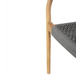 ΠΟΛΥΘΡΟΝΑ OSLO ΞΥΛΟ TEAK ΦΥΣΙΚΟ & ΓΚΡΙ ΣΧΟΙΝΙ 55x54x80Yεκ.