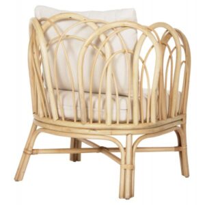 ΠΟΛΥΘΡΟΝΑ ESTOR RATTAN ΣΕ ΦΥΣΙΚΟ-ΛΕΥΚΟ ΜΑΞΙΛΑΡΙ 78x75x92Υ εκ.