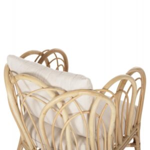 ΠΟΛΥΘΡΟΝΑ ESTOR RATTAN ΣΕ ΦΥΣΙΚΟ-ΛΕΥΚΟ ΜΑΞΙΛΑΡΙ 78x75x92Υ εκ.