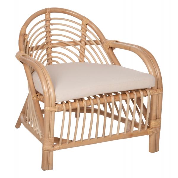 ΠΟΛΥΘΡΟΝΑ FEMUR RATTAN ΣΕ ΦΥΣΙΚΟ- ΛΕΥΚΟ ΜΑΞΙΛΑΡΙ 72x66x75Υεκ.