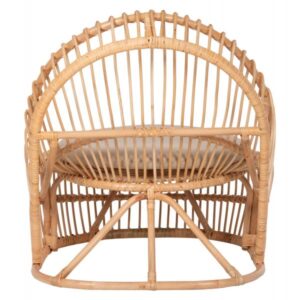 ΠΟΛΥΘΡΟΝΑ ENTROPY RATTAN ΦΥΣΙΚΟ ΜΕ ΕΚΡΟΥ ΜΑΞΙΛΑΡΙ 80x97x85Υεκ.