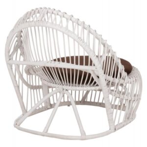 ΠΟΛΥΘΡΟΝΑ ENTROPY RATTAN ΛΕΥΚΟ ΜΕ ΚΑΦΕ ΜΑΞΙΛΑΡΙ 80x97x85Υεκ.