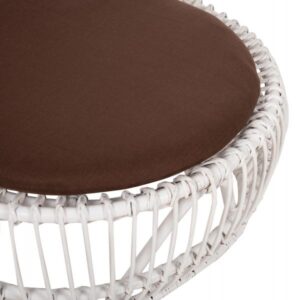 ΠΟΛΥΘΡΟΝΑ ENTROPY RATTAN ΛΕΥΚΟ ΜΕ ΚΑΦΕ ΜΑΞΙΛΑΡΙ 80x97x85Υεκ.