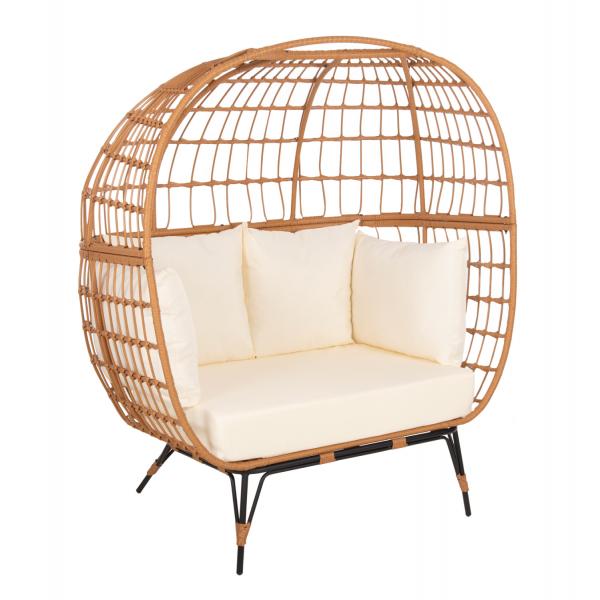 ΠΟΛΥΘΡΟΝΑ ΦΩΛΙΑ MIAMI 2 ΑΤΟΜΩΝ ΤΥΠΟΥ RATTAN 132.5x90x154Υεκ