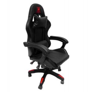 ΠΟΛΥΘΡΟΝΑ GAMING ΜΑΥΡΟ-ΚΟΚΚΙΝΟ PVC & NYLON 51x49x125Υεκ.