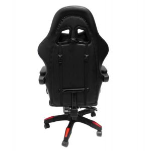 ΠΟΛΥΘΡΟΝΑ GAMING ΜΑΥΡΟ-ΚΟΚΚΙΝΟ PVC & NYLON 51x49x125Υεκ.