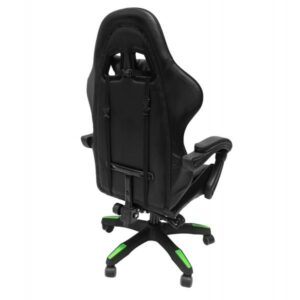 ΠΟΛΥΘΡΟΝΑ GAMING ΜΑΥΡΟ-ΠΡΑΣΙΝΟ PVC & NYLON 51x49x125Υεκ.