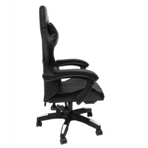 ΠΟΛΥΘΡΟΝΑ GAMING ΜΑΥΡΟ-ΓΚΡΙ PVC & NYLON 51x49x125Υεκ.