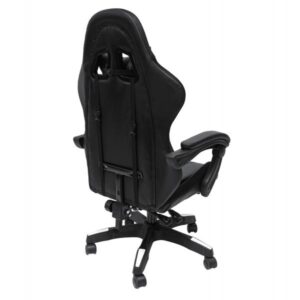 ΠΟΛΥΘΡΟΝΑ GAMING ΜΑΥΡΟ-ΓΚΡΙ PVC & NYLON 51x49x125Υεκ.