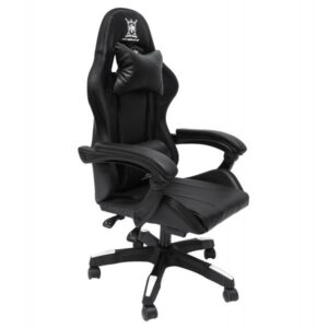 ΠΟΛΥΘΡΟΝΑ GAMING ΜΑΥΡΟ-ΓΚΡΙ PVC & NYLON 51x49x125Υεκ.