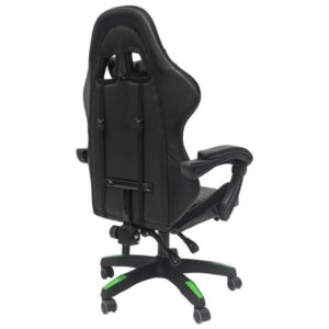 ΠΟΛΥΘΡΟΝΑ GAMING ΜΑΥΡΟ-ΠΡΑΣΙΝΟ PVC & NYLON 51x49x125Υεκ.