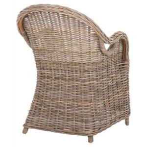 ΠΟΛΥΘΡΟΝΑ ΜΕ ΕΚΡΟΥ ΜΑΞΙΛΑΡΙ KEYLA ΚΑΦΕ RATTAN 63x65x87Υεκ.