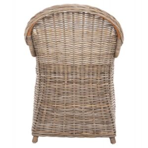 ΠΟΛΥΘΡΟΝΑ ΜΕ ΕΚΡΟΥ ΜΑΞΙΛΑΡΙ KEYLA ΚΑΦΕ RATTAN 63x65x87Υεκ.