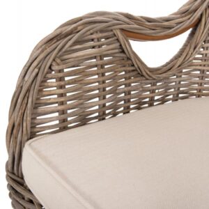 ΠΟΛΥΘΡΟΝΑ ΜΕ ΕΚΡΟΥ ΜΑΞΙΛΑΡΙ KEYLA ΚΑΦΕ RATTAN 63x65x87Υεκ.