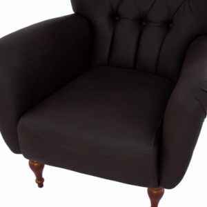 ΠΟΛΥΘΡΟΝΑ ΜΠΕΡΖΕΡΑ Τ. CHESTERFIELD ΣΕ ΧΡΩΜΑ ΚΑΦΕ 87x88x100 εκ.
