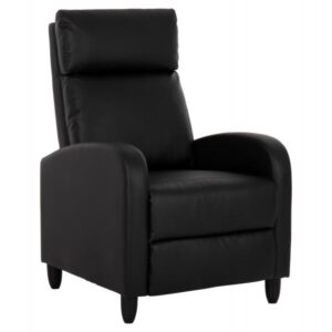 ΠΟΛΥΘΡΟΝΑ RELAX HIBER ΜΑΥΡΟ PU 67,5x90x104Υ εκ.