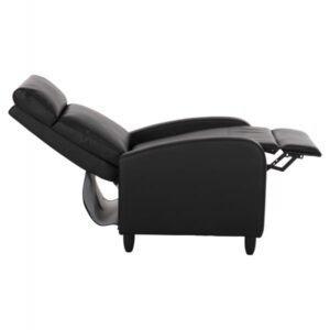 ΠΟΛΥΘΡΟΝΑ RELAX HIBER ΜΑΥΡΟ PU 67,5x90x104Υ εκ.