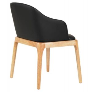 ΠΟΛΥΘΡΟΝΑ ΤΡΑΠΕΖΑΡΙΑΣ FURLAN RUBBERWOOD ΣΕ ΟΑΚ-ΜΑΥΡΟ PU 54,5x58x78Υεκ.