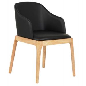 ΠΟΛΥΘΡΟΝΑ ΤΡΑΠΕΖΑΡΙΑΣ FURLAN RUBBERWOOD ΣΕ ΟΑΚ-ΜΑΥΡΟ PU 54,5x58x78Υεκ.